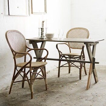 Rossini karmstol antik Sika-design