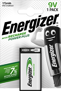 Energizer Rechargeable Power Plus - 9V - 1-pack