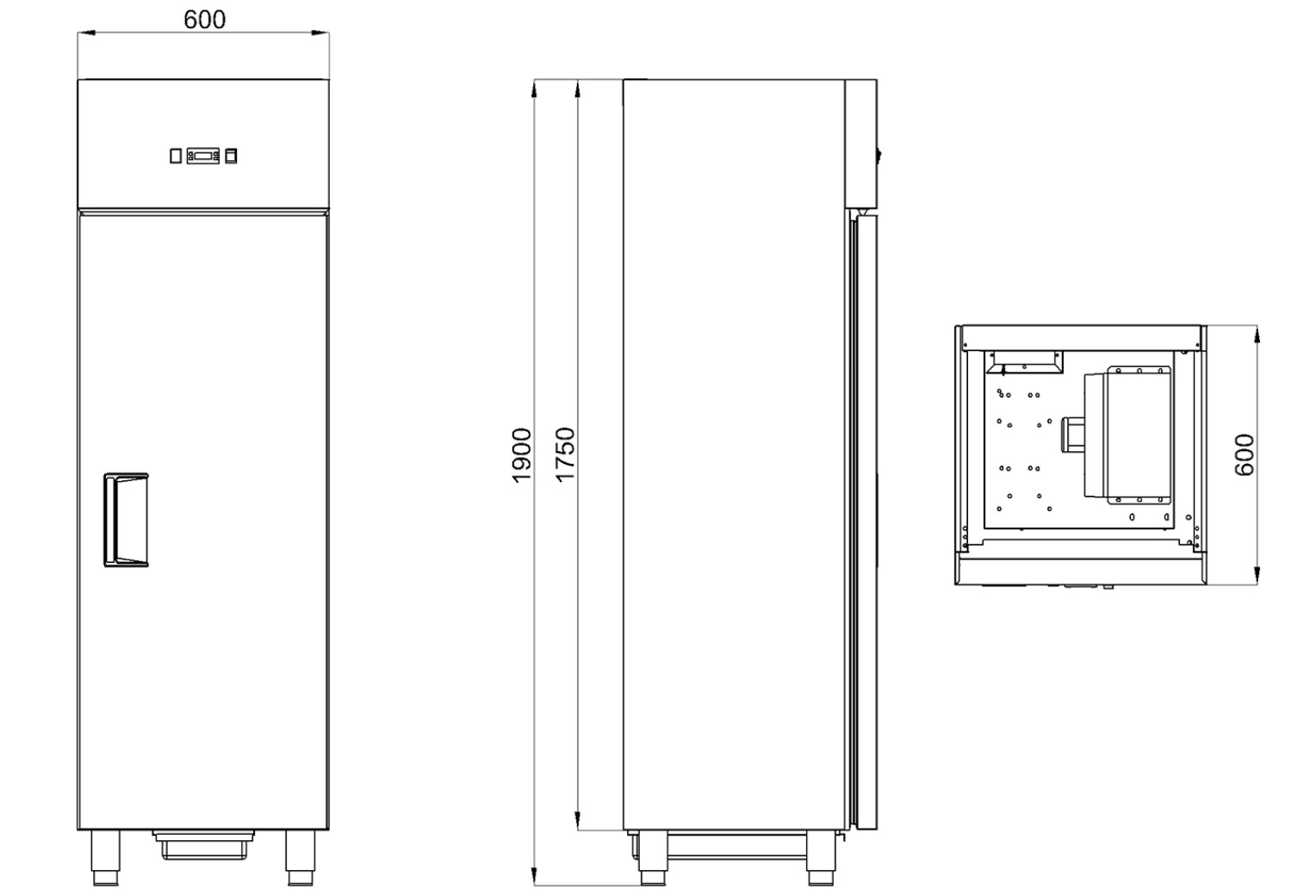 Kylskåp BMA0013/F 400 liter -2°/+8°C - 3
