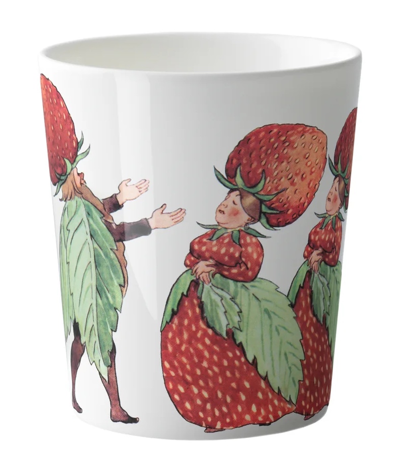 Elsa Beskow Mugg 28 cl - Familjen Jordgubbe