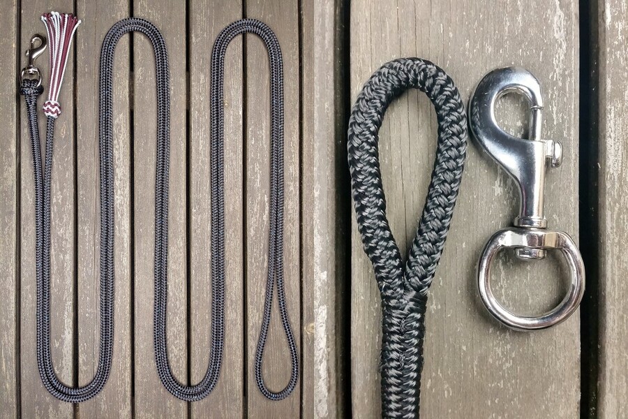 Ledrep med pistolhake och tofs - 10 mm - 3