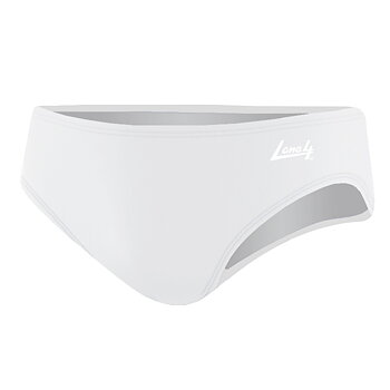 Badehose Klassische C-Trunk Weiß (graues Innenfutter)