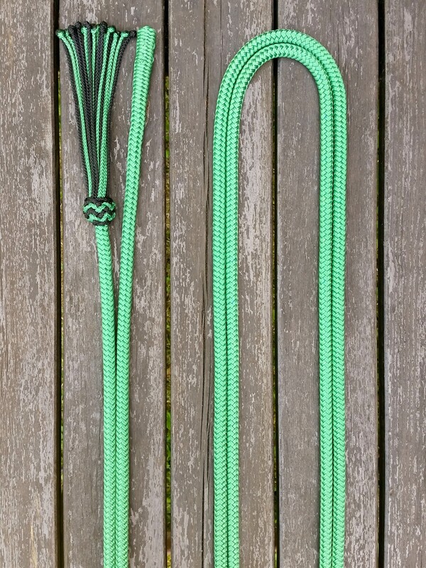 Mecate rein with tassel and back splice