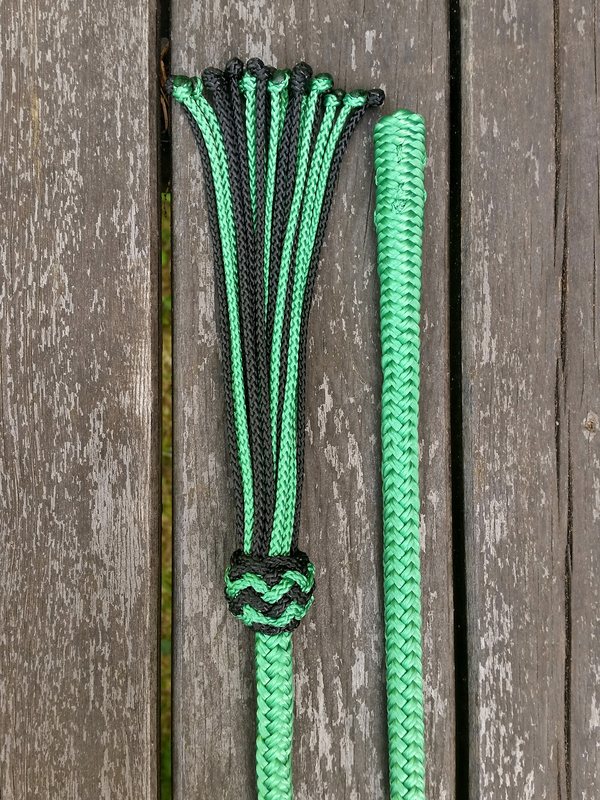 Mecate rein with tassel and back splice - 2