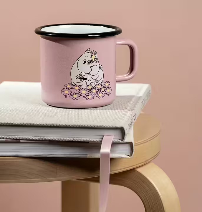 Moomin enamel mug 3,7 dl - Together - 4
