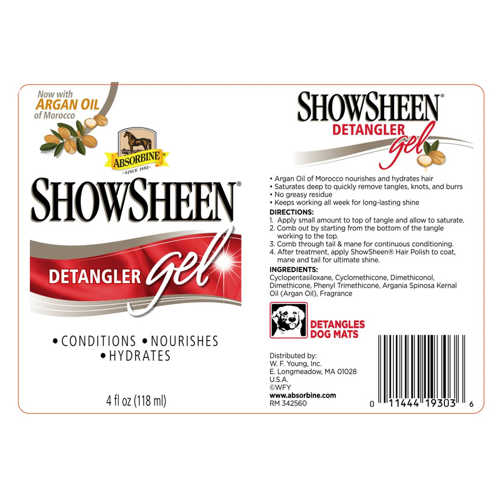 Absorbine Detangler Gel 118 ml - 2