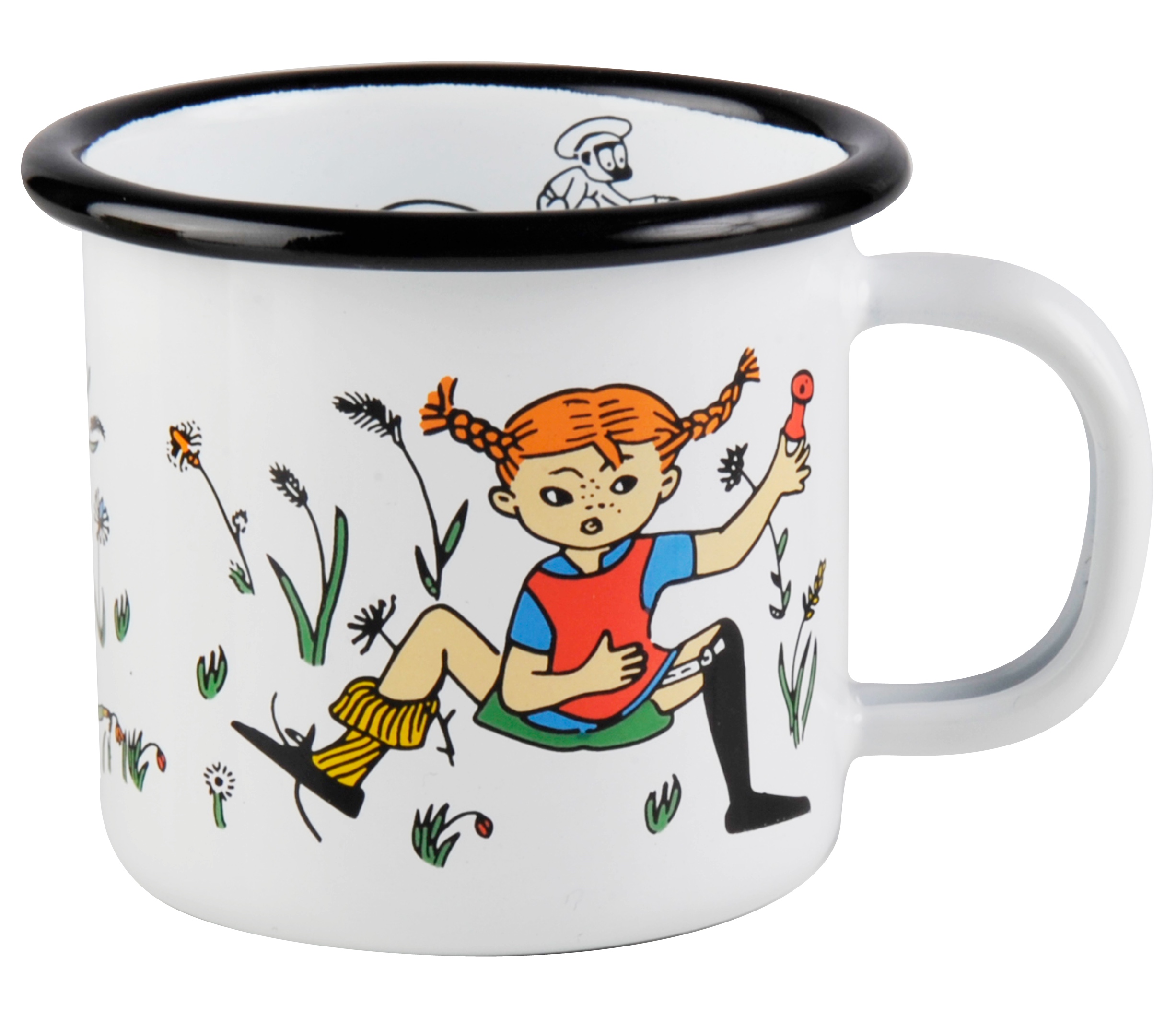 Pippi Långstrump Emaljmugg 1,5 dl - Pippi & Herr Nilsson