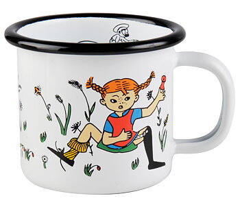 Pippi Långstrump Emaljmugg 1,5 dl - Pippi & Herr Nilsson