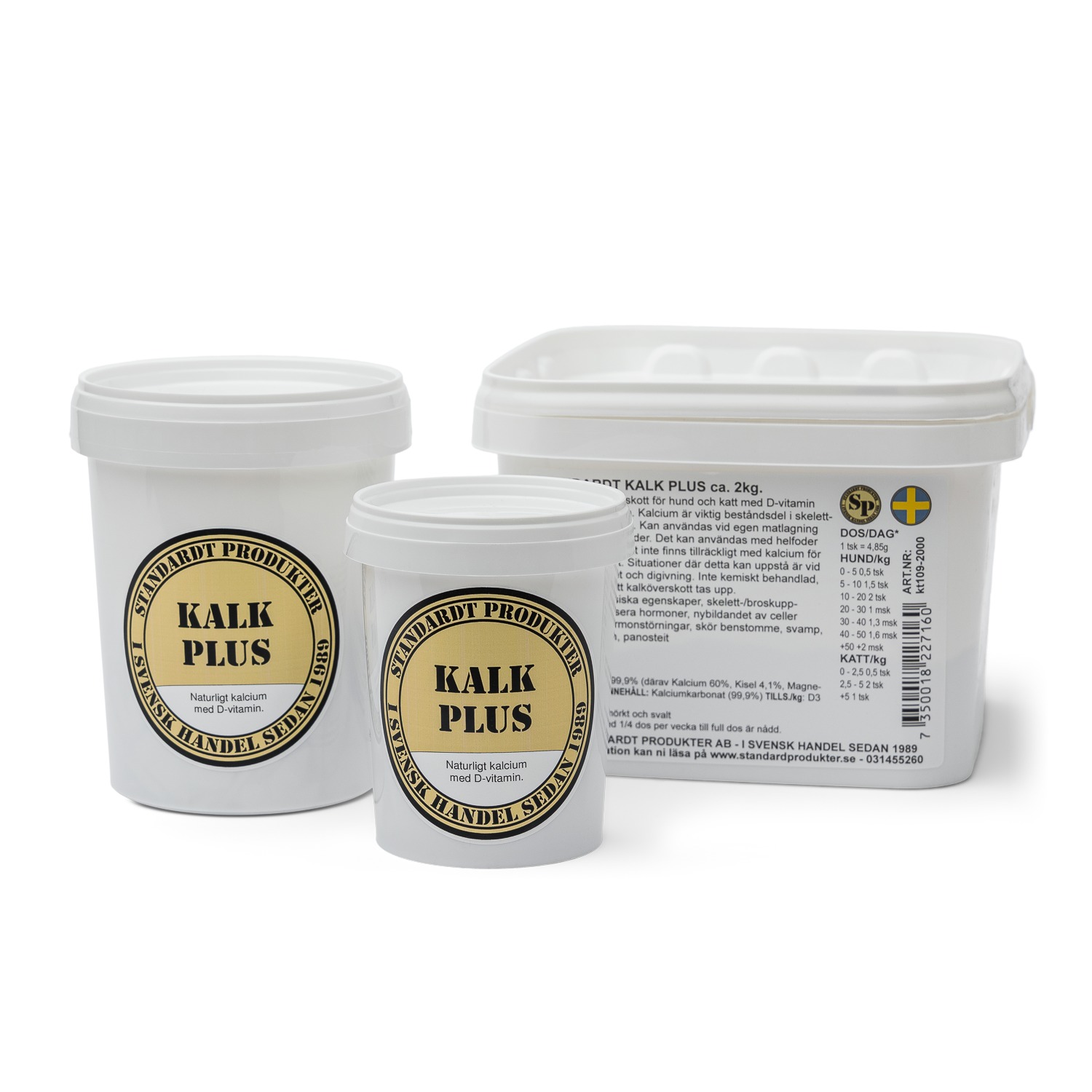 Standardt Kalk Plus -  250 gr och 500 gr
