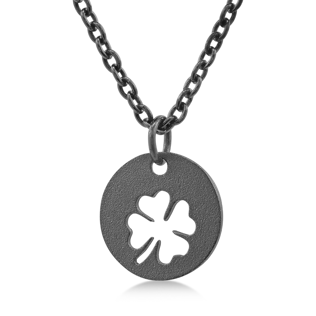 Ungskär kaulakoru Four Leaf Clover Oksidoitu