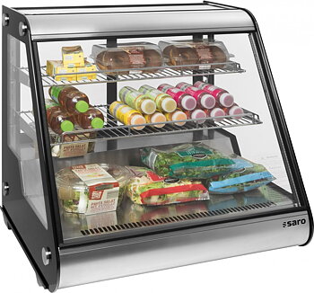 Refrigerated display with 3 levels, tabletop, w=697 mm