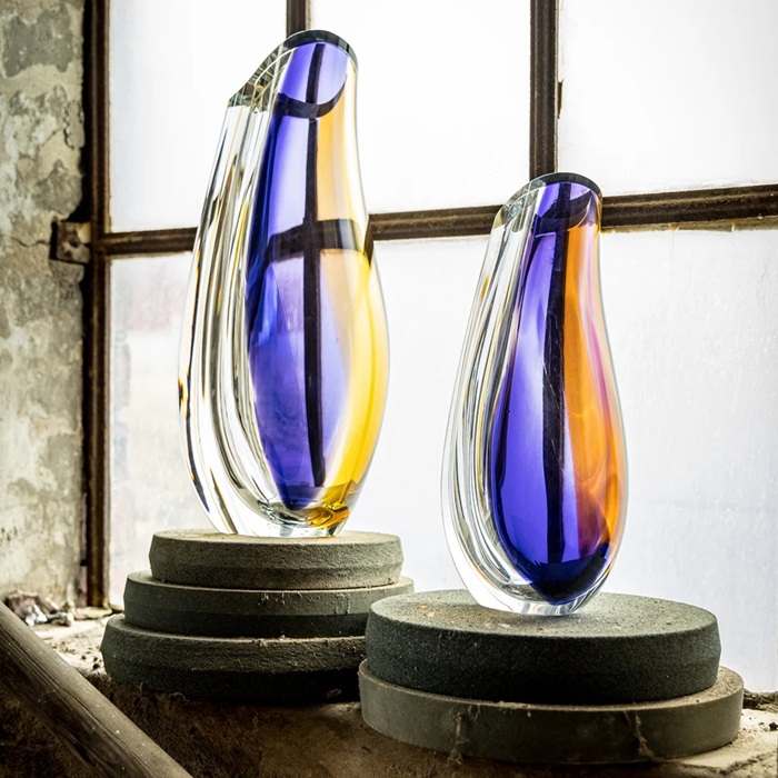 Orchid Vase Lilac Amber Large - 8