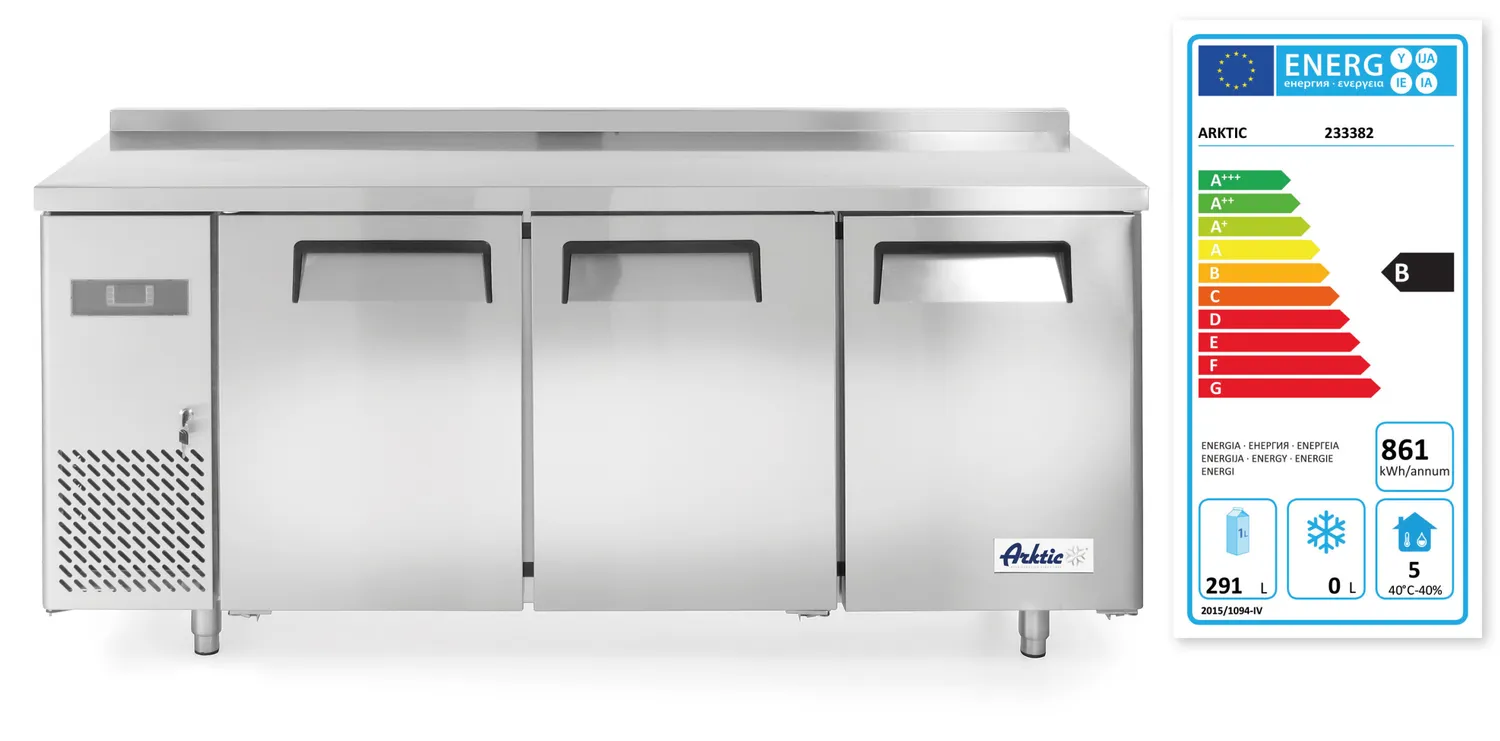 Kylbänk med bakkant, 390L - 2
