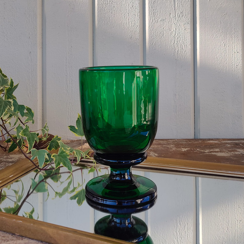  Pokal grönt glas