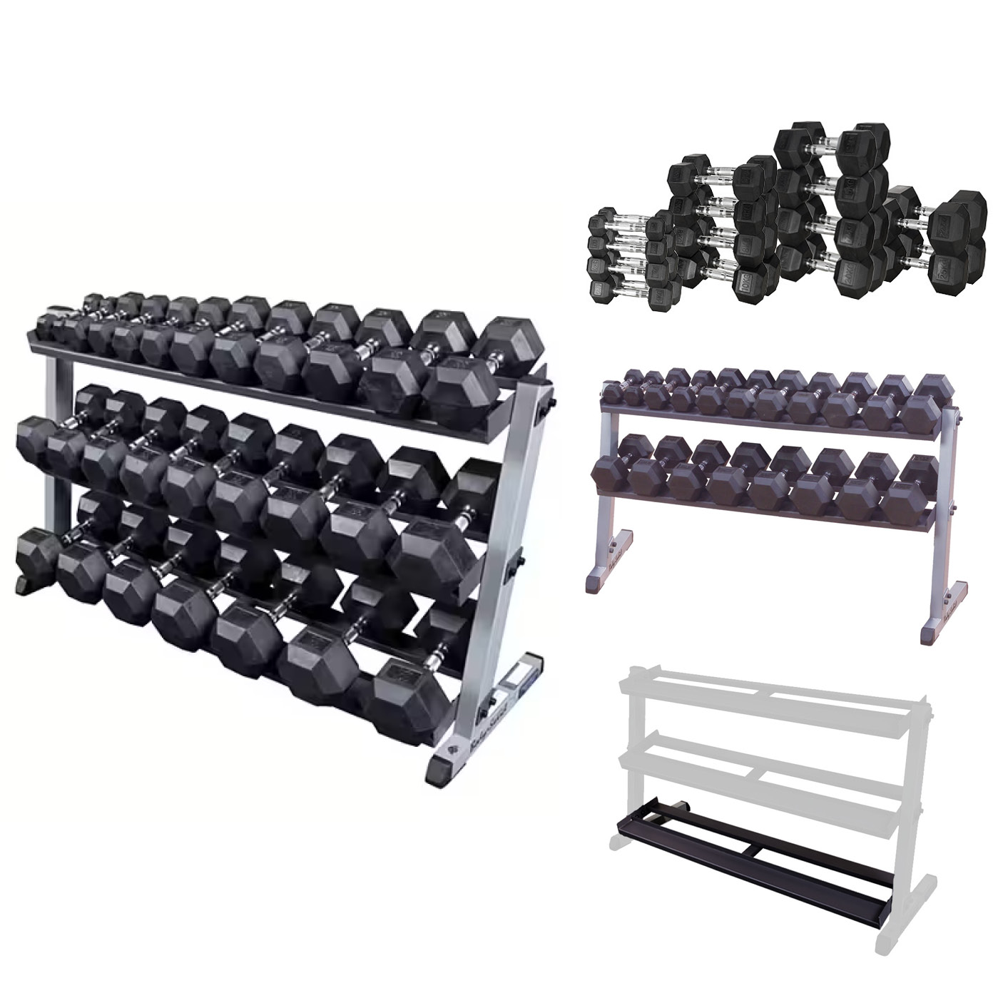 Hantelsats 1-25 kg/14 par Inkl. Hantelställ