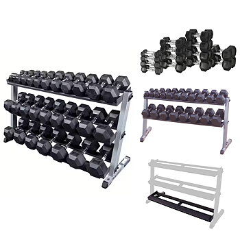 Hantelsats 1-25 kg/14 par Inkl. Hantelställ
