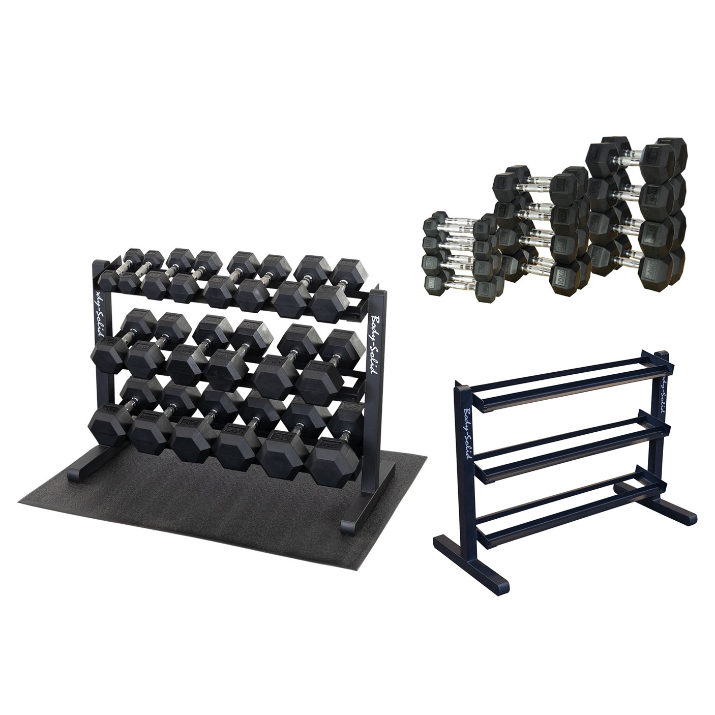 Hantelsats 2-20 kg/11 par inkl. Hantelställ