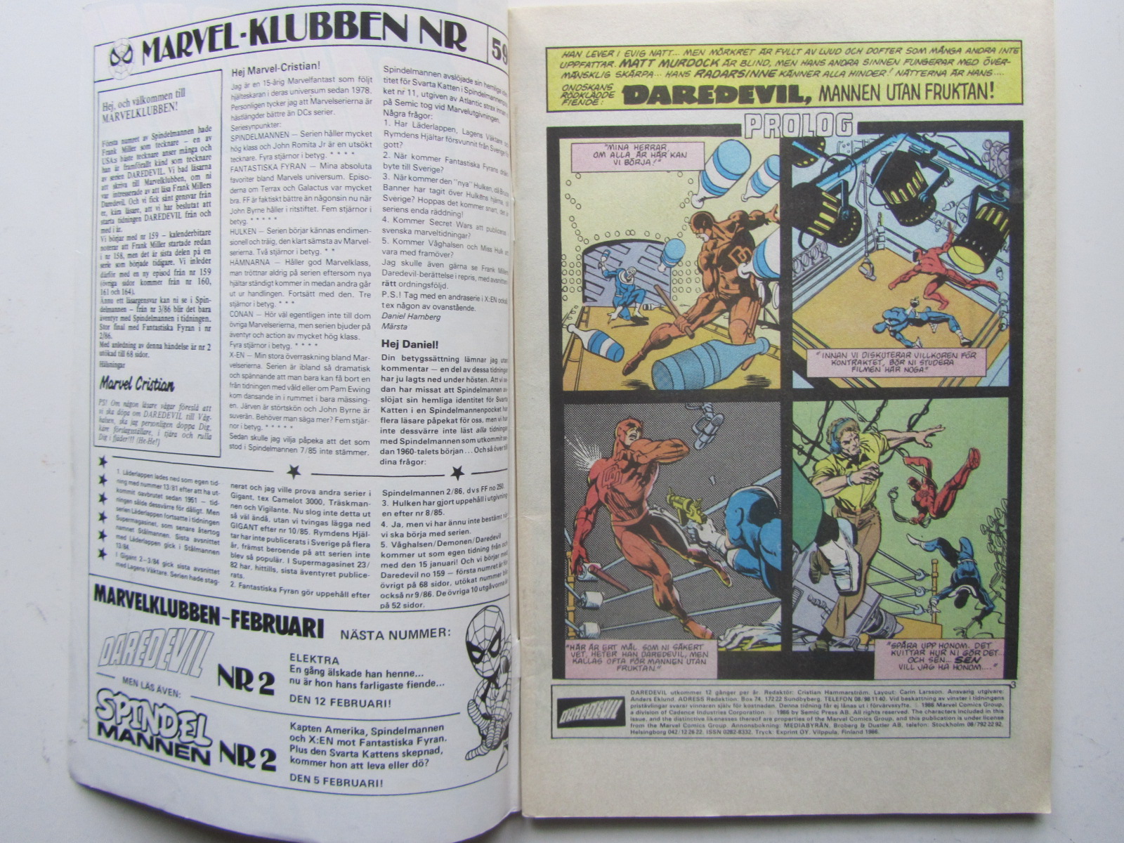 Daredevil 1986 01 Vg+ - 3