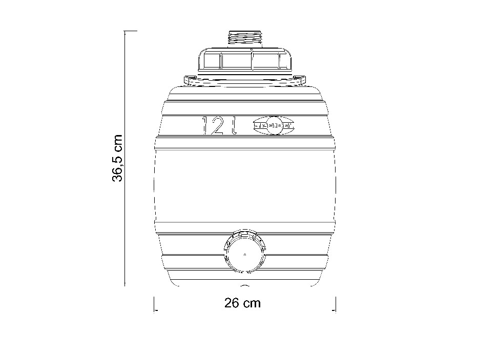 Speidel jästunna 12 l - 4