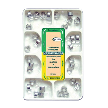 Transparent Contoured Matrix, 32st. (16 Premolar + 16 Molar)