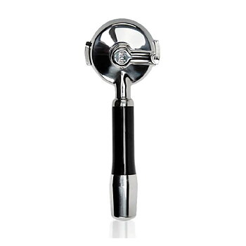 ECM - Portafilter i rostfritt stål - 1 spout - Ergonomiskt vinklat handtag