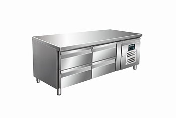 Grillkylbänk med 2x2 lådor