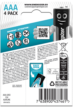 ENERGIZER MAX PLUS AAA 4-PACK - 2