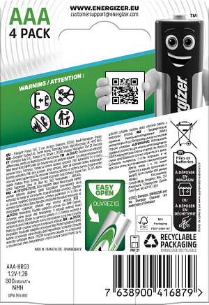 Energizer® Extreme Rechargeable AAA 4- pack - 2