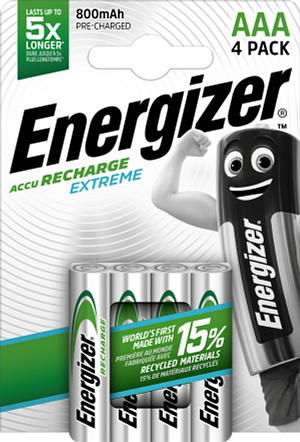 Energizer® Extreme Rechargeable AAA 4- pack