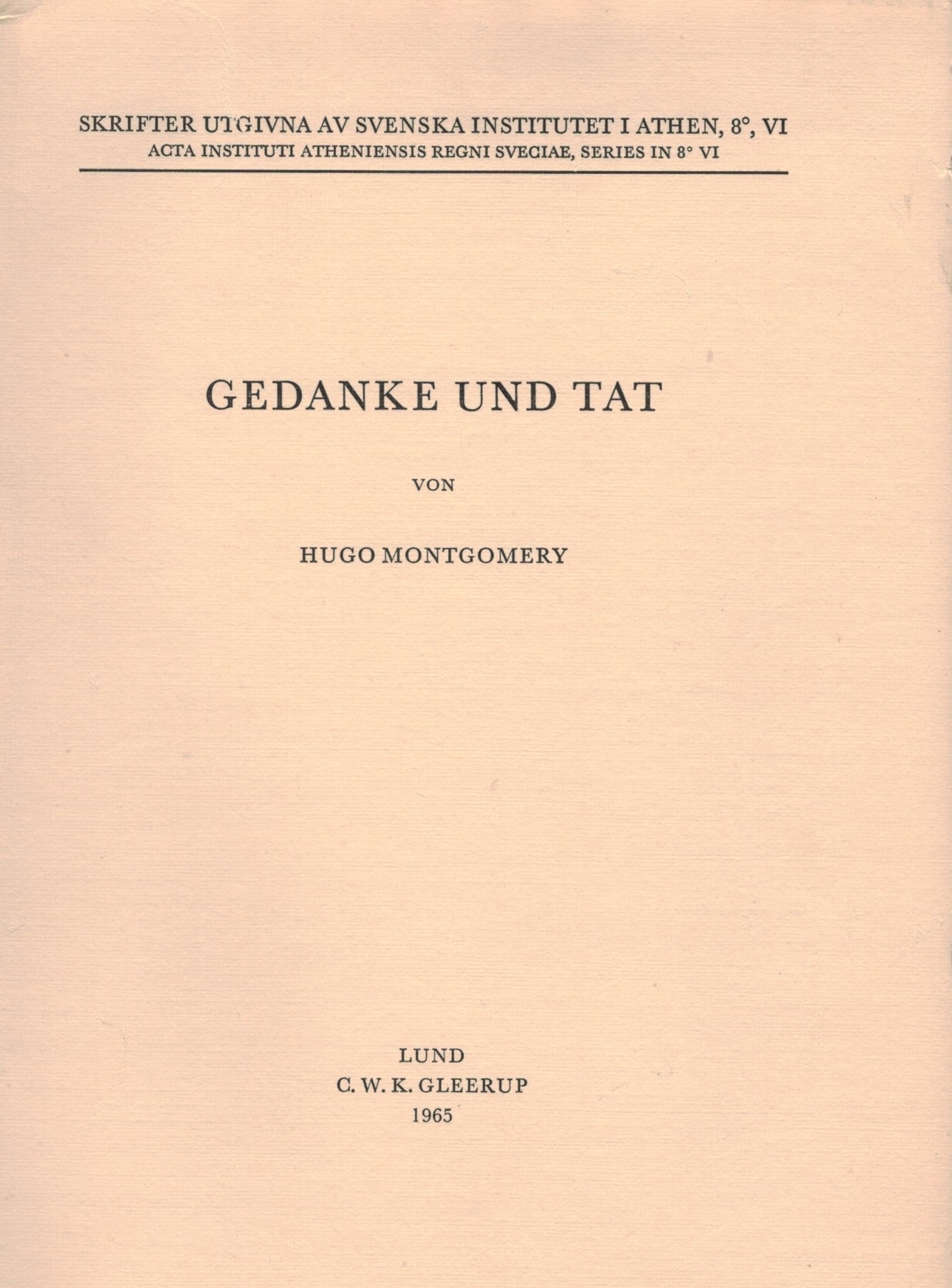 Gedanke und Tat. Zur Erzählungsteknik bei Herodot, Thukydides, Xenophon und Arrian.