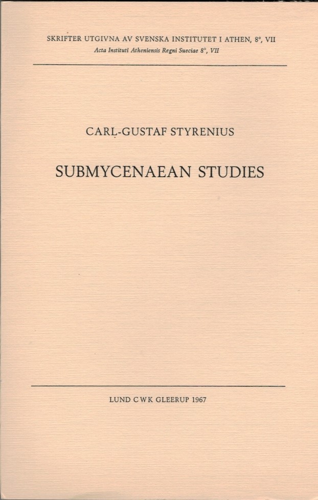 Submycenaean Studies.