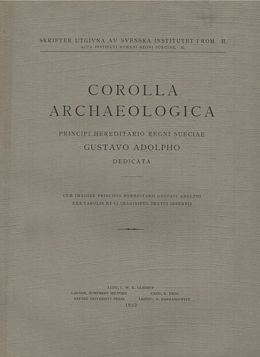 Corolla Archaeologica