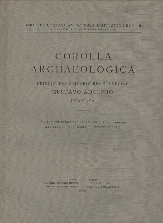 Corolla Archaeologica.
