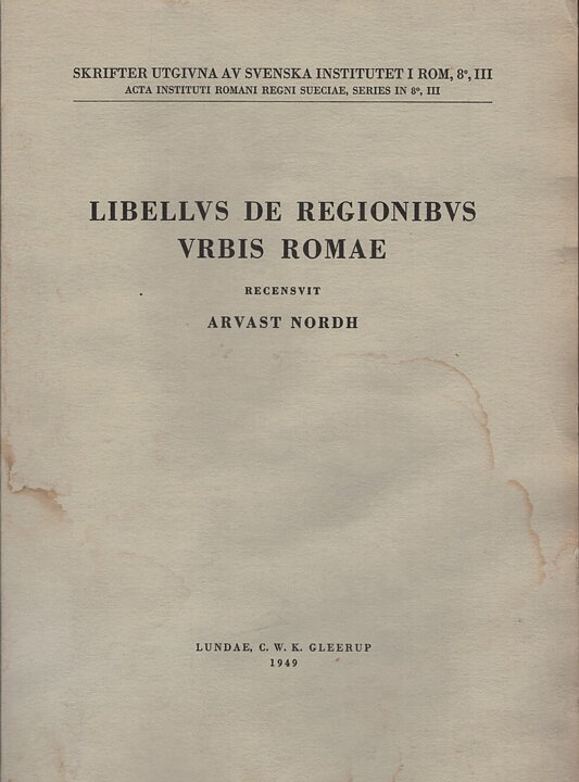 Libellus de regionibus urbis Romae.