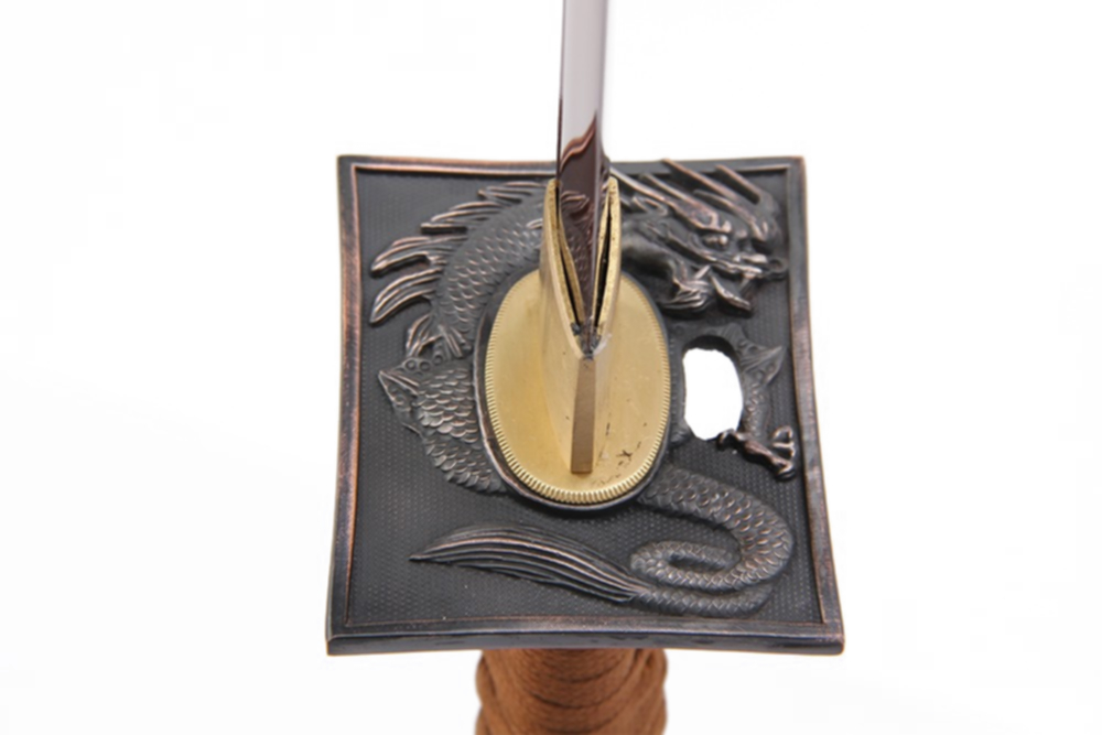 Shinobi kolstål Katana - Fjäderstål - 3