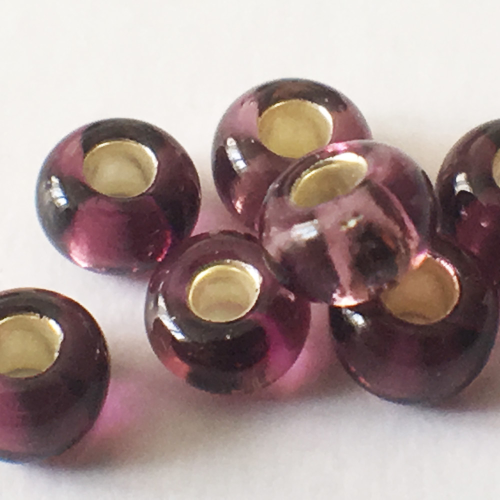 Seed beads 9/0 Plum foil Embroidery beads 5435
