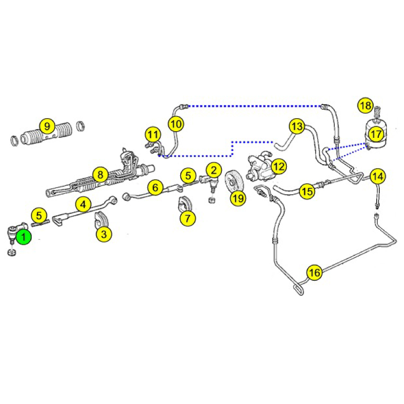 Drag link end Right (1) - 2