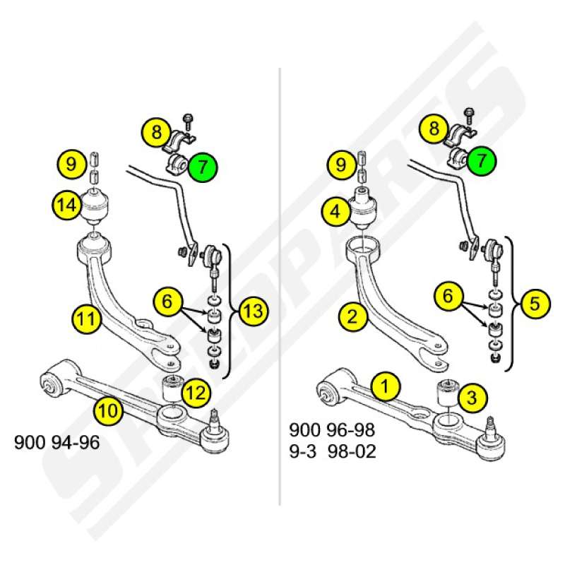 Anti roll bar bush 24mm (7) - 2