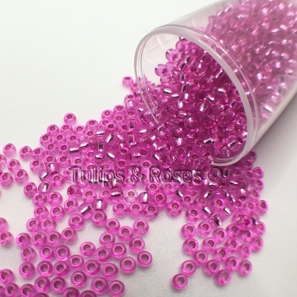 Rocailles 9/0 Rosa folie Broderipärlor 5300 - 2