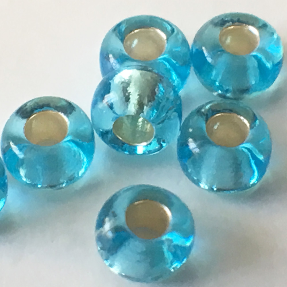 Seed beads 9/0 Turqouise foil Embroidery beads 7230 - 2