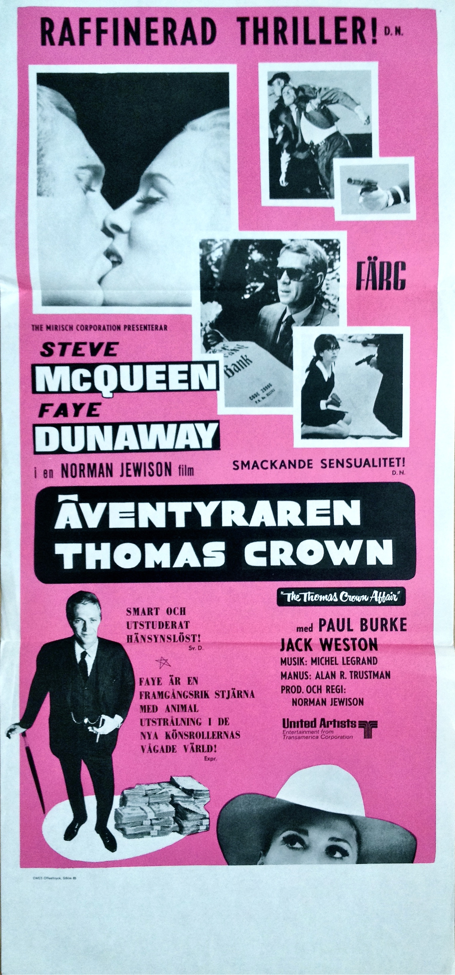 THE THOMAS CROWN AFFAIR (1968)