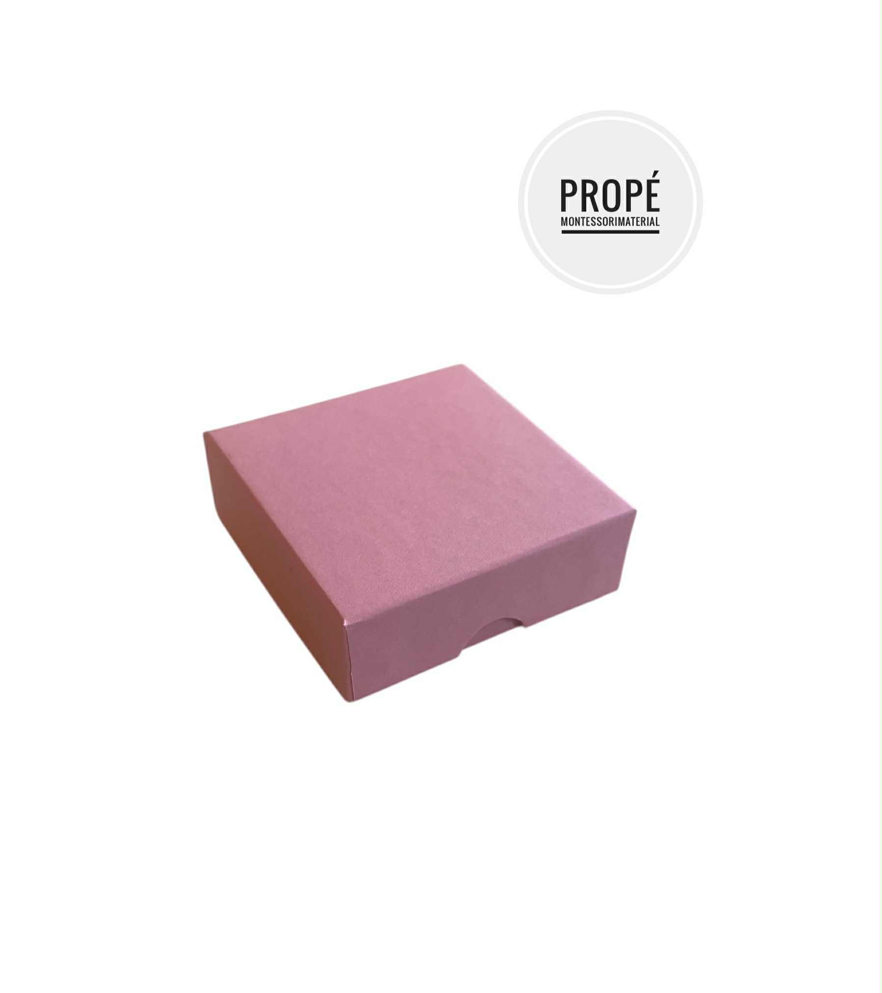 Montessoriask 70 x 70 mm, rosa