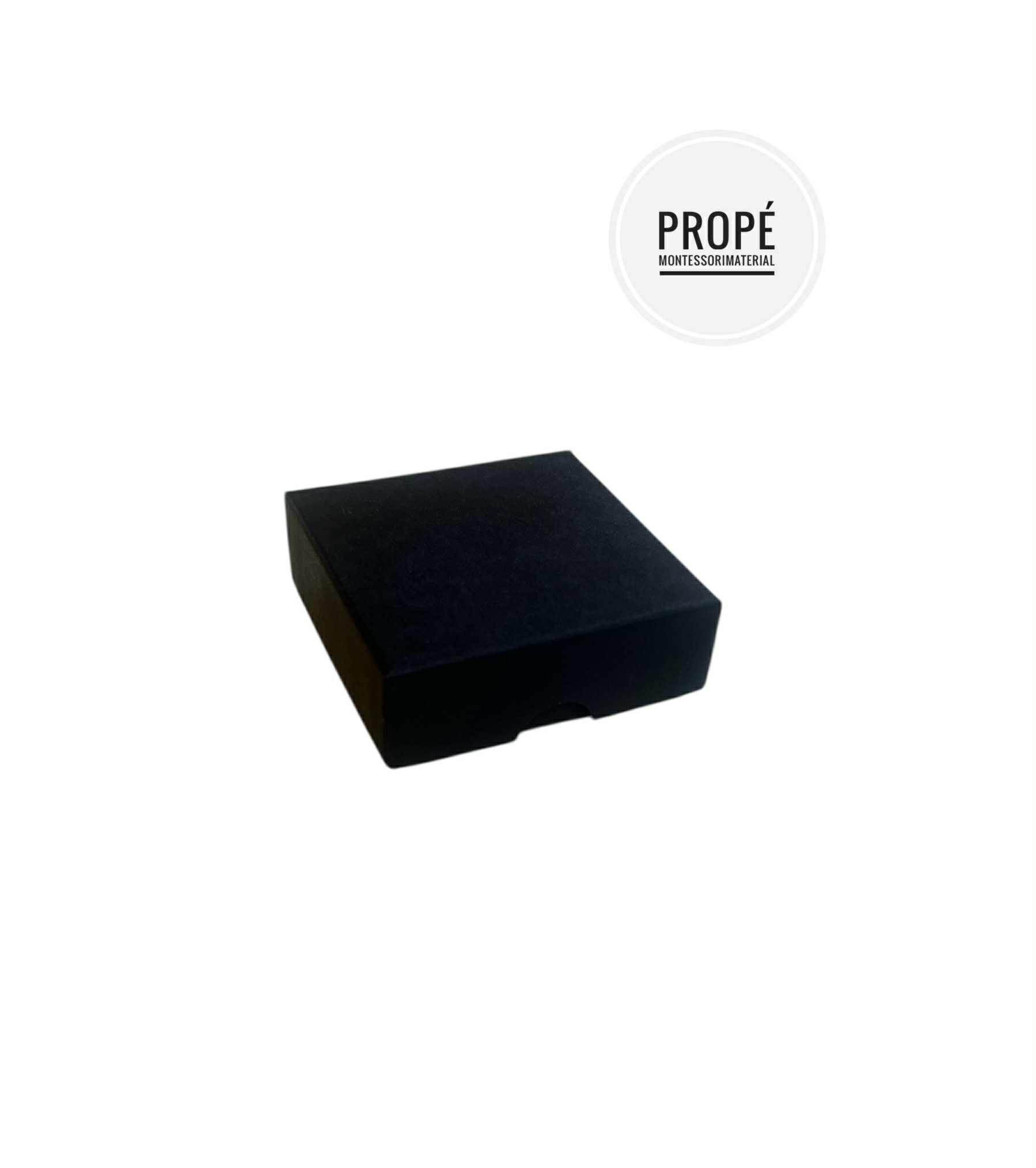 Montessoriask 70 x 70 mm, svart