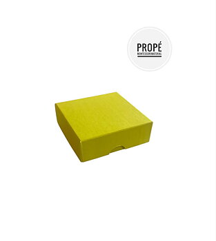 Montessoriask 70 x 70 mm, gul