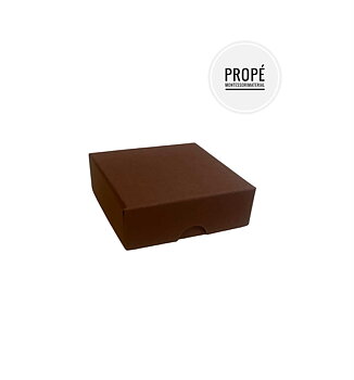 Montessoriask 70 x 70 mm, brun