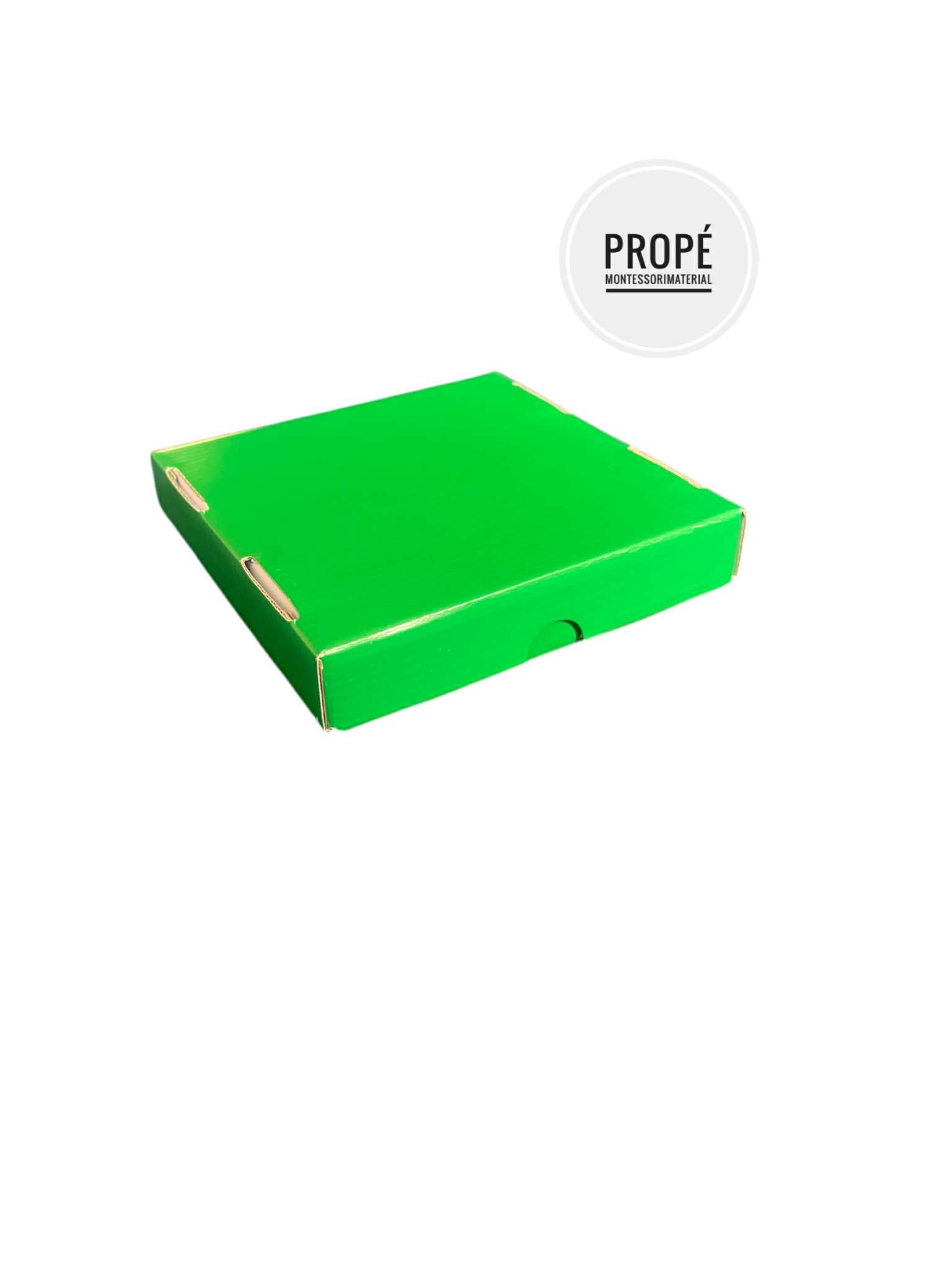 Montessoriask 165 x 165 mm, grön