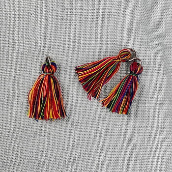 Minitofs med motring randig multi 3st