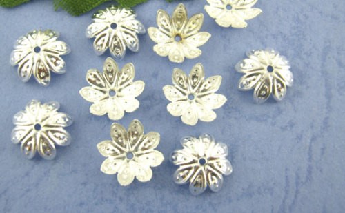 Pärlhattar, 10mm, Silver