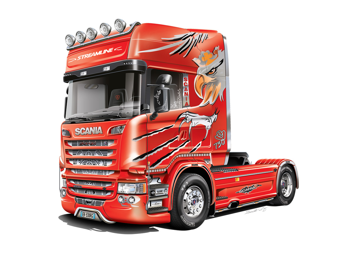 Scania R730 V8 Streamline 'Silver Griffin' - 5