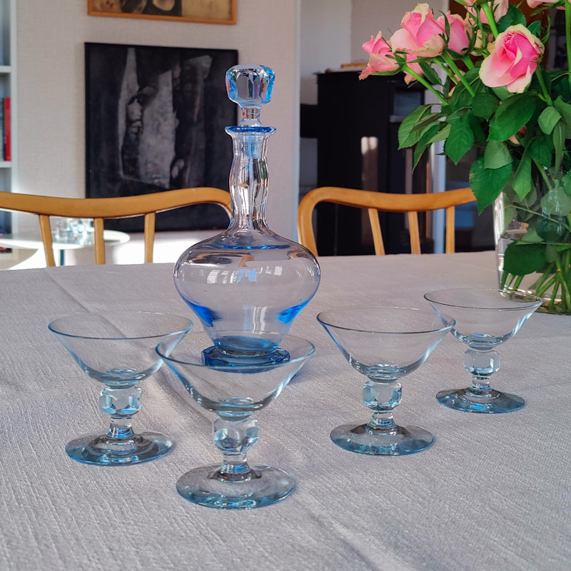 Karaff  med glas
